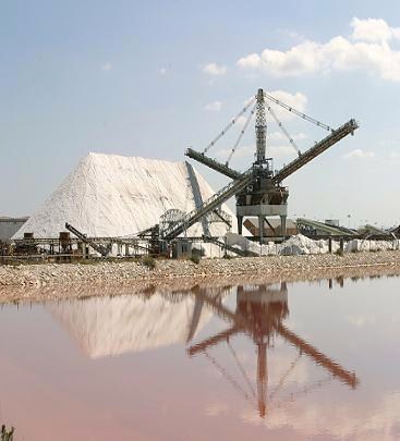 Saline di Margerita di Savoia, dune di sale