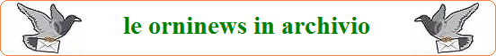 Archivio Orninews - ornitologia in pillole